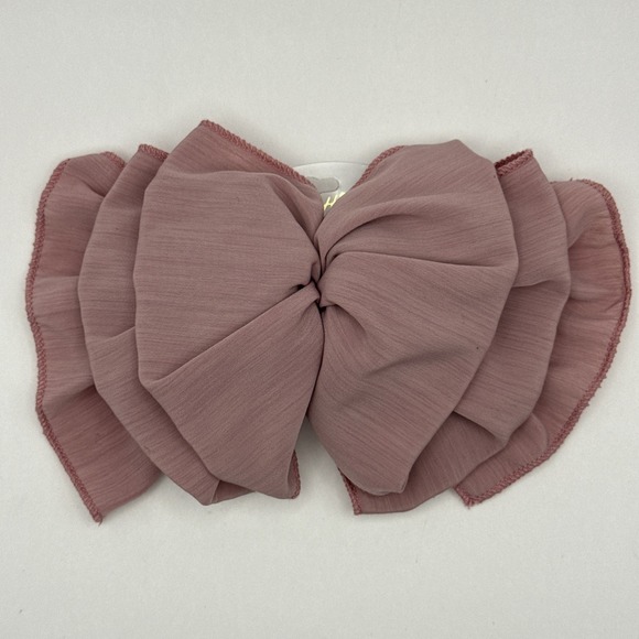Carletti Collection Accessories - Vintage Hair Bow Clip Dusty Rose‎ Cottagecore Dreamy Romantic New Old Stock